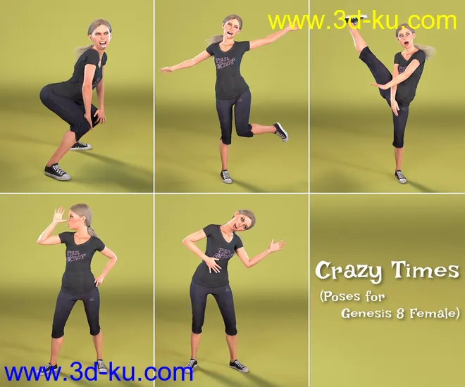 Crazy Times for Genesis 8 Female模型的图片6