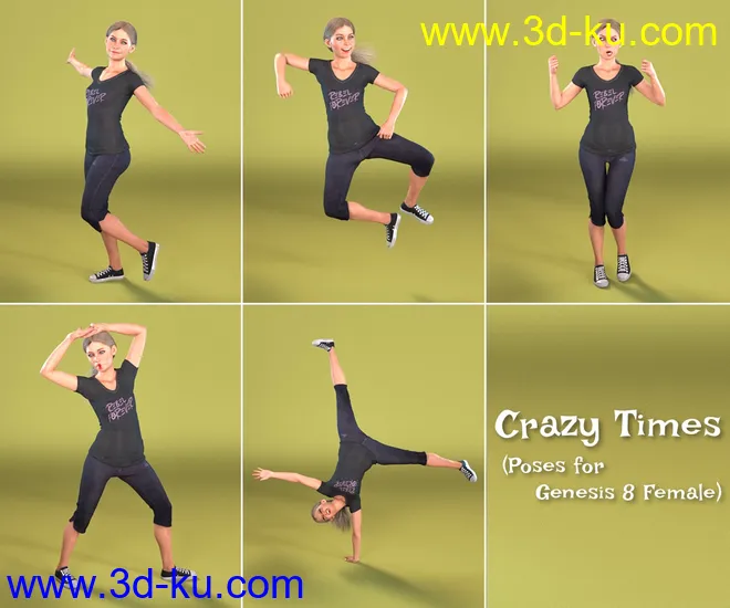 Crazy Times for Genesis 8 Female模型的图片7