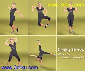 3D打印模型Crazy Times for Genesis 8 Female的图片
