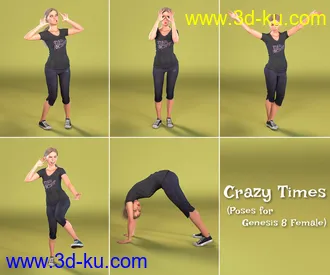 3D打印模型Crazy Times for Genesis 8 Female的图片