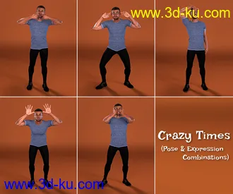 3D打印模型Crazy Times for Genesis 8 Male的图片