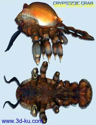 3D打印模型Cryptozoic Crab的图片