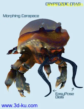 3D打印模型Cryptozoic Crab的图片