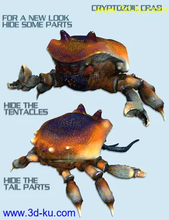 3D打印模型Cryptozoic Crab的图片