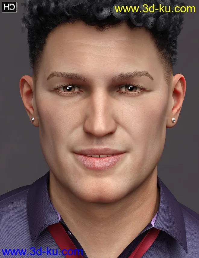 Curtis HD for Genesis 8 Male模型的图片1