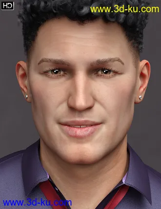3D打印模型Curtis HD for Genesis 8 Male的图片