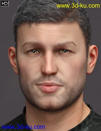3D打印模型Curtis HD for Genesis 8 Male的图片