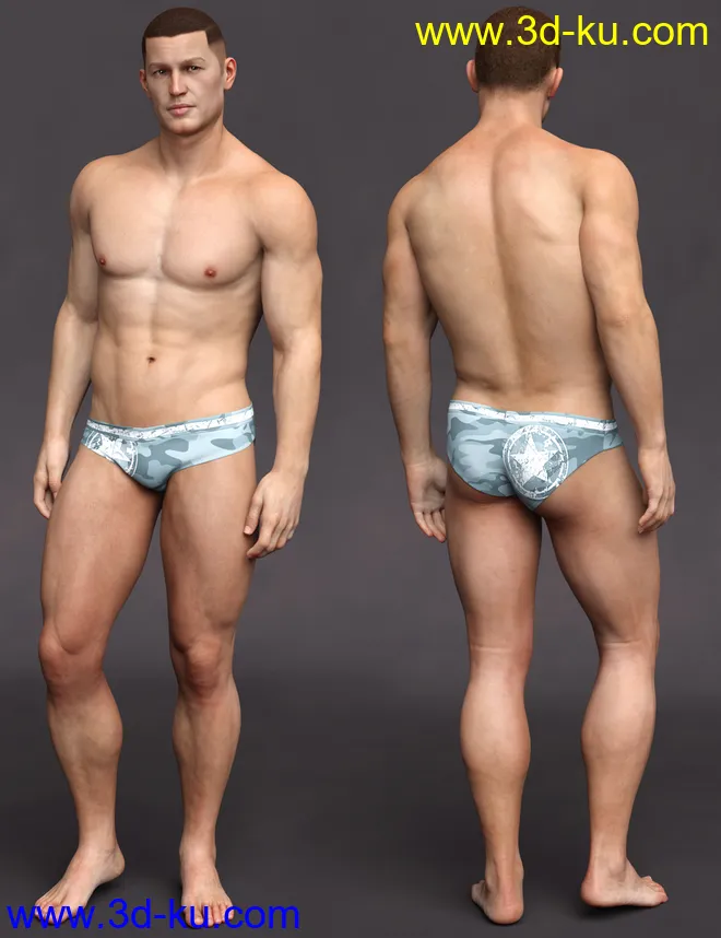 Curtis HD for Genesis 8 Male模型的图片8