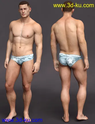 3D打印模型Curtis HD for Genesis 8 Male的图片