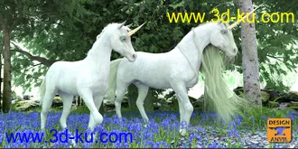3D打印模型DA dForce Mane and Tail for Horse 2的图片