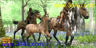 3D打印模型DA dForce Mane and Tail for Horse 2的图片