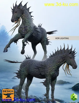 3D打印模型DA Water Horse for Daz Horse 2的图片