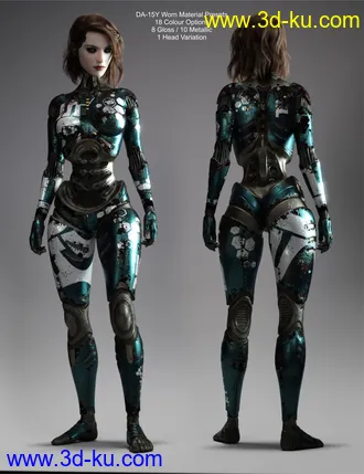 3D打印模型DA-15Y Lvl 4 HD Morph for Genesis 8 Female(s)的图片