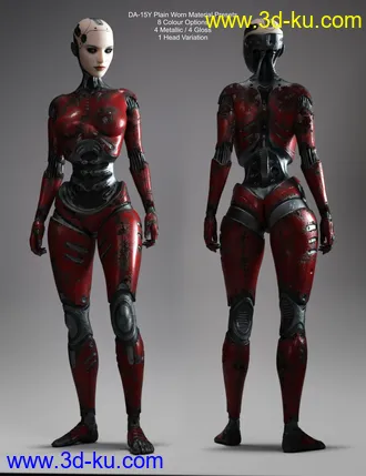 3D打印模型DA-15Y Lvl 4 HD Morph for Genesis 8 Female(s)的图片