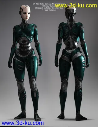 3D打印模型DA-15Y Lvl 4 HD Morph for Genesis 8 Female(s)的图片