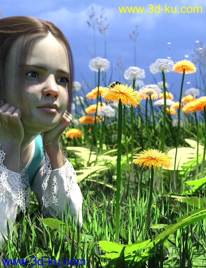 Dandelions - Grassland and Lawn Plants and Seeds模型的图片1