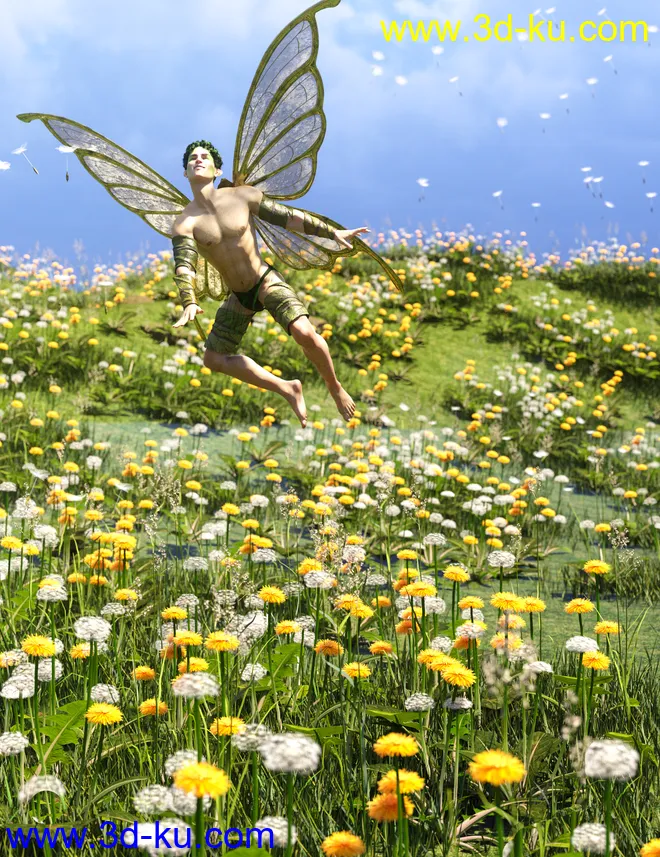 Dandelions - Grassland and Lawn Plants and Seeds模型的图片2