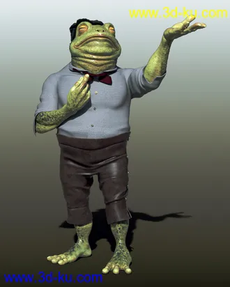 3D打印模型Dapper Toad Poses for Bullwarg HD的图片