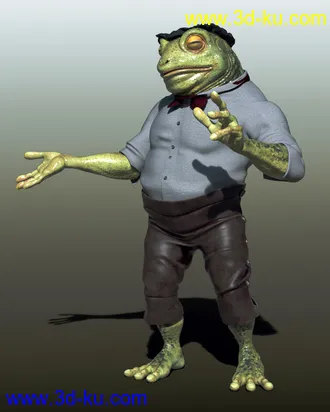 3D打印模型Dapper Toad Poses for Bullwarg HD的图片