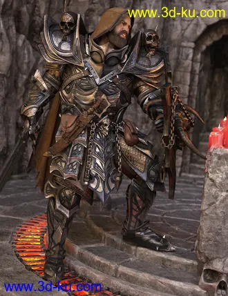 3D打印模型Dark Guard HD Armor Textures的图片