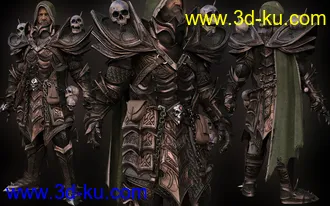3D打印模型Dark Guard HD Armor Textures的图片