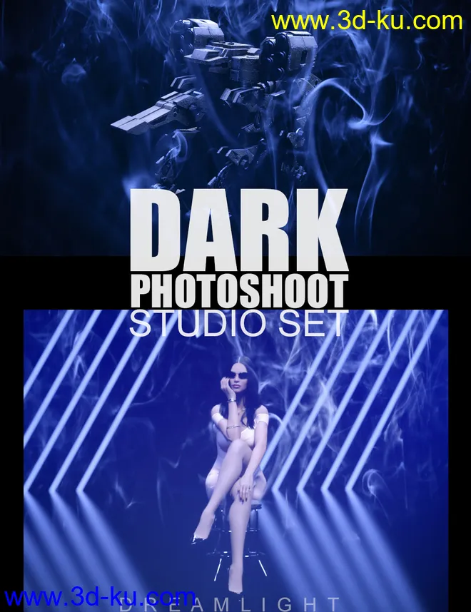 Dark Photoshoot Studio Set模型的图片1