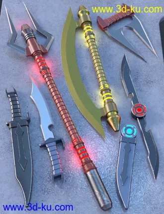 3D打印模型Dark Sci-fi Weapons的图片