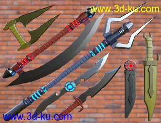 3D打印模型Dark Sci-fi Weapons的图片