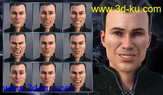 3D打印模型Darkness - Expressions for Genesis 8 Male and Landon 8的图片
