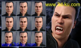 3D打印模型Darkness - Expressions for Genesis 8 Male and Landon 8的图片