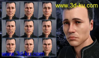 3D打印模型Darkness - Expressions for Genesis 8 Male and Landon 8的图片