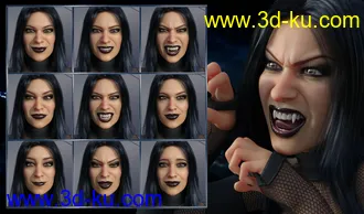 3D打印模型Darkside - Expressions for Genesis 8 Female and Tasha 8的图片