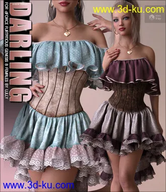 3D打印模型Darling for dForce Flirtatious G8F的图片