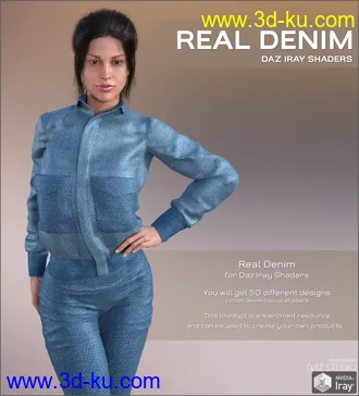 3D打印模型Daz Iray - Real Denim的图片