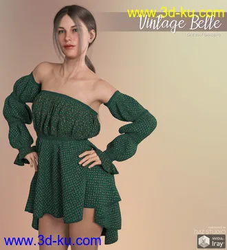3D打印模型Daz Iray - Vintage Belle的图片