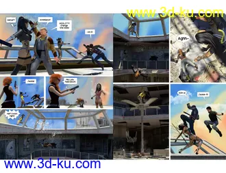 3D打印模型DAZ Studio FIGHT SCENES - The Vital Creative Guide的图片