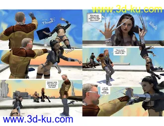 3D打印模型DAZ Studio FIGHT SCENES - The Vital Creative Guide的图片