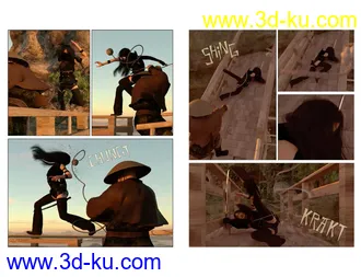 3D打印模型DAZ Studio FIGHT SCENES - The Vital Creative Guide的图片