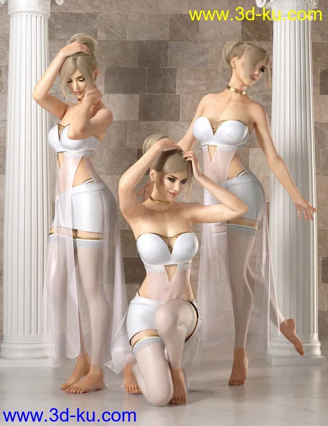 Delicatesse Pose Set for Genesis 8 Female(s)模型的图片1