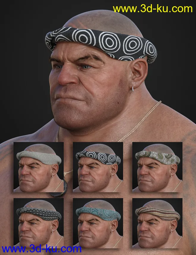 Denki Hair for Genesis 3 and 8模型的图片13