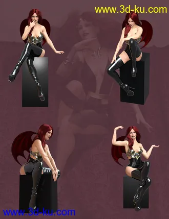 3D打印模型Devilish Poses For Genesis 8 Female的图片