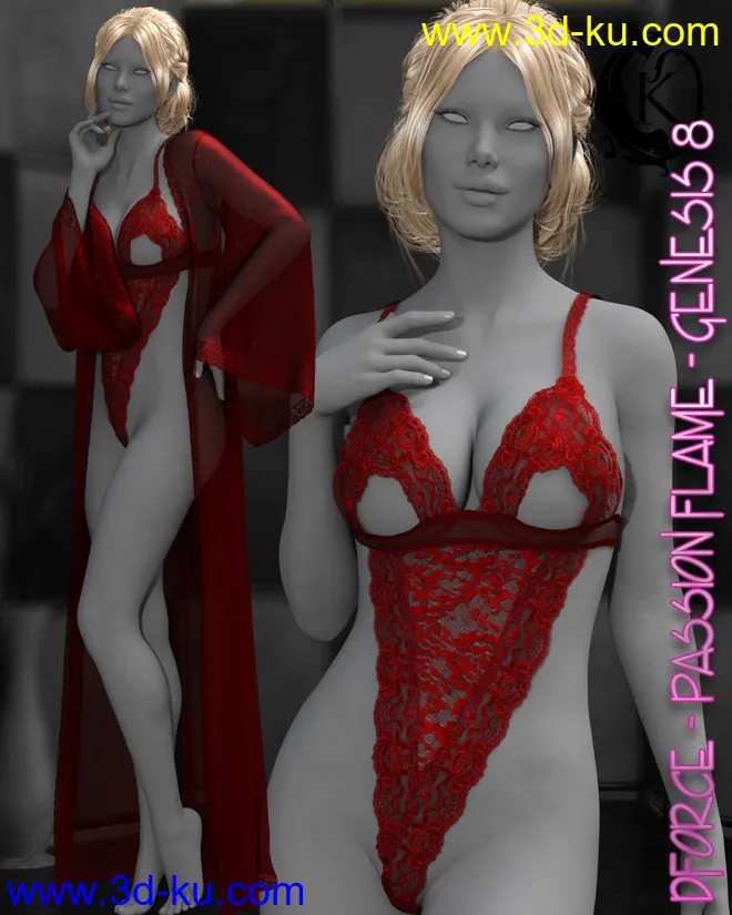 dforce - Passion Flame Lingerie - G8模型的图片1