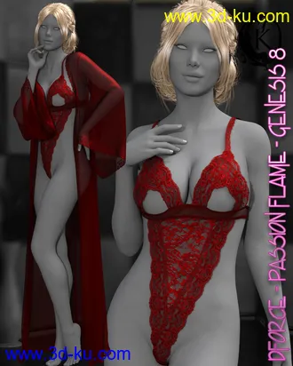 3D打印模型dforce - Passion Flame Lingerie - G8的图片