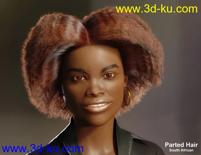 dForce African Hair for Genesis 8 Female模型的图片8