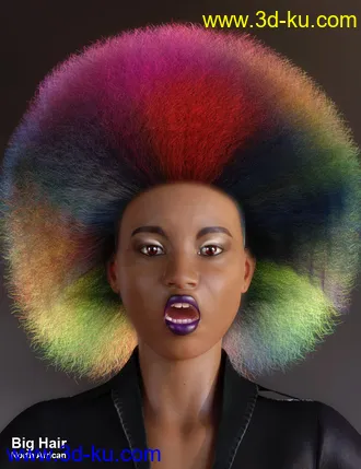 3D打印模型dForce African Hair for Genesis 8 Female的图片