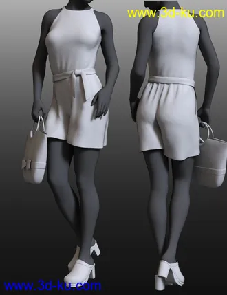 3D打印模型dForce Analise Outfit for Genesis 8 Female(s)的图片