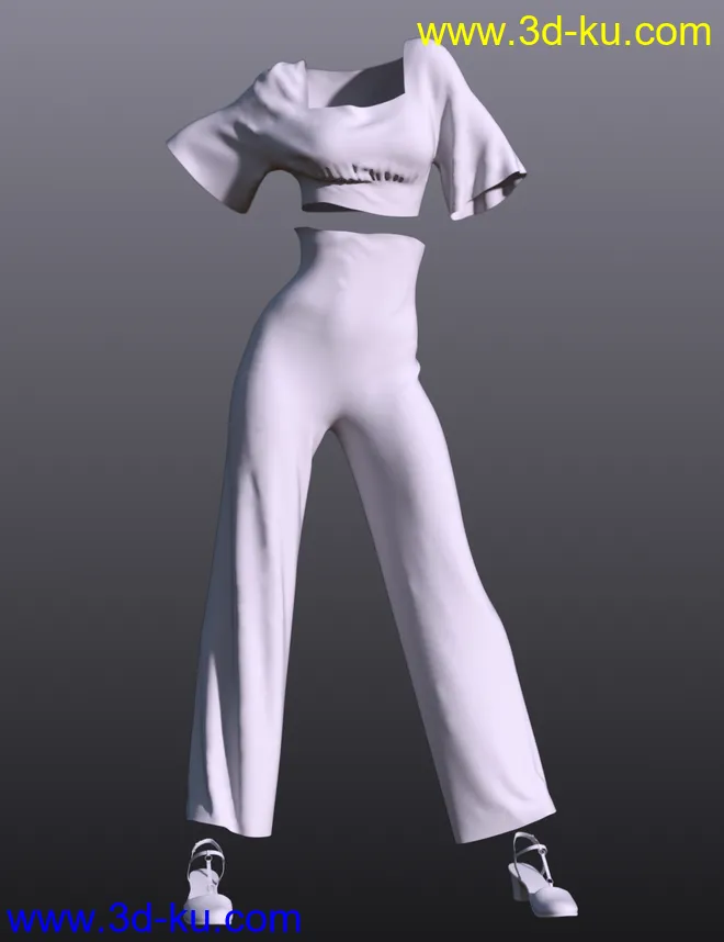 dForce Anchors Aweigh Outfit for Genesis 8 Female(s)模型的图片7
