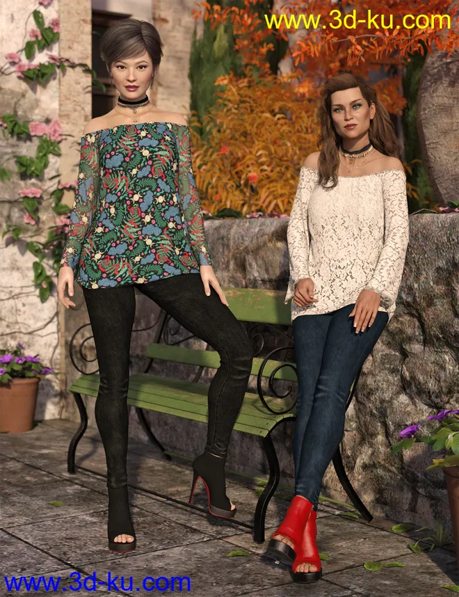 dForce Autumn Bloom Textures模型的图片1