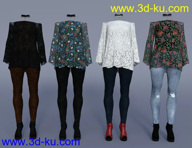 dForce Autumn Bloom Textures模型的图片3