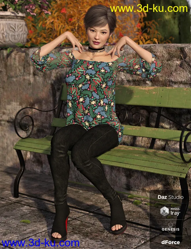 dForce Autumn Bloom Textures模型的图片4